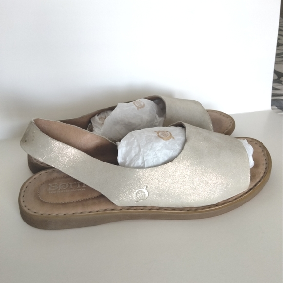 VGUC Born Leather suede Women Strap Sandal INLET Design - Picture 6 of 12